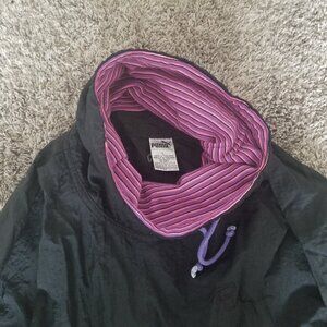 Excellent Condition Vintage Puma Windbreaker, Size L/XL/XXL, Black/Pink/Purple
